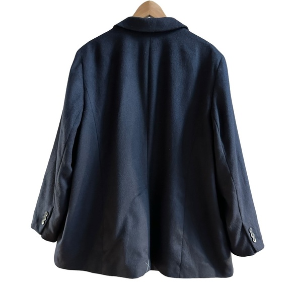 Talbots Womens Navy Blue Wool‎ Blend Two Button Blazer Size 22W NWT - Picture 14 of 15